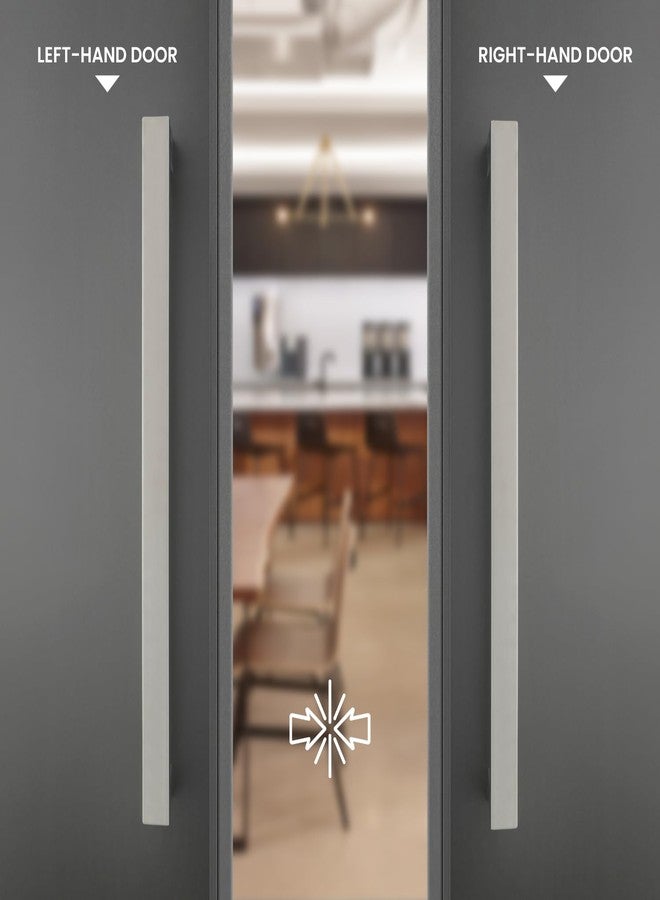 LAPO 18 inch Stainless Steel Door Handle for Main Door,Wooden & Glass Door Pull Push Handle, Main Door Handle for All Door (Hole to Hole 450 mm) Satin Finish|3 Years Warranty - 2 Piece (1 Set) PH-2121 - Image 4